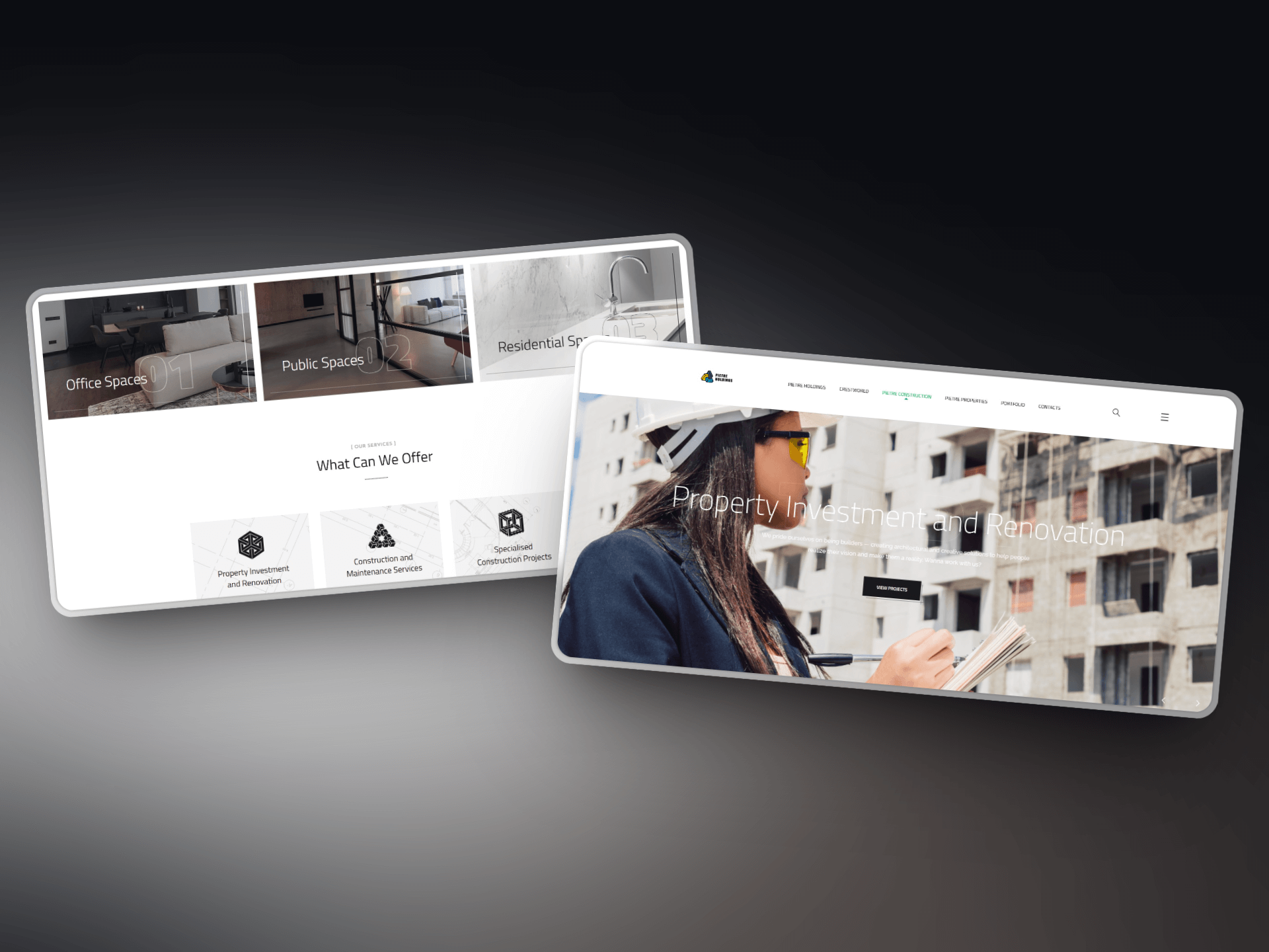 Contact & information layout